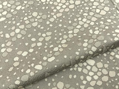平和屋着物▽上質な小紋　単衣　石畳文　正絹　逸品　BAAX6813hj