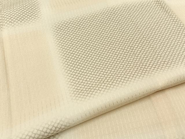 平和屋着物▽上質な小紋　単衣　横段文　正絹　逸品　BAAX6816hj