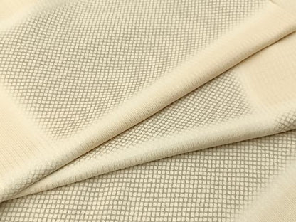 平和屋着物▽上質な小紋　単衣　横段文　正絹　逸品　BAAX6816hj
