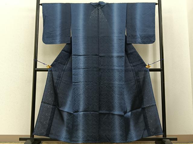平和屋着物＊夏物　小紋　紗　宝相華　暈し染め　正絹　逸品　未使用　BAAX6819hj