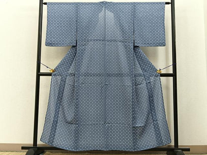 平和屋着物＊夏物　小紋　紗　吉祥文　やまと誂製　洗える着物　BAAX6822hj