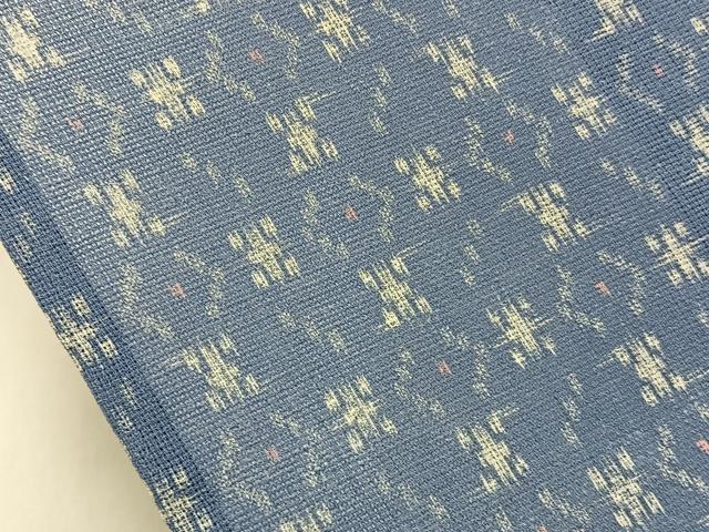 平和屋着物＊夏物　小紋　紗　吉祥文　やまと誂製　洗える着物　BAAX6822hj
