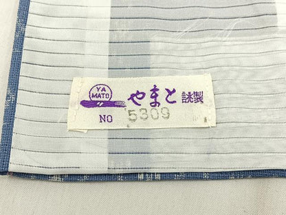 平和屋着物＊夏物　小紋　紗　吉祥文　やまと誂製　洗える着物　BAAX6822hj
