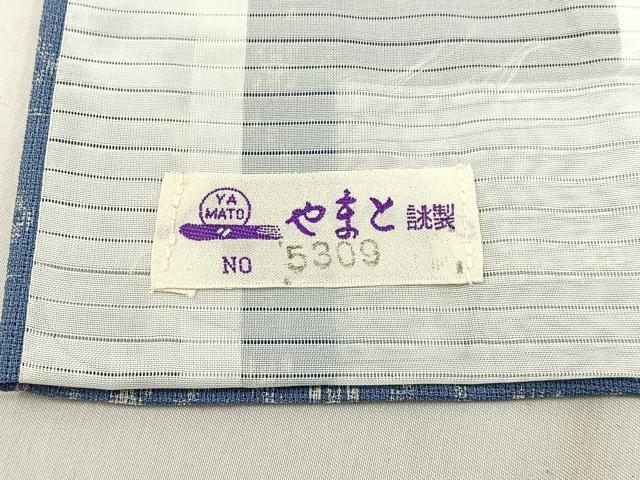 平和屋着物＊夏物　小紋　紗　吉祥文　やまと誂製　洗える着物　BAAX6822hj
