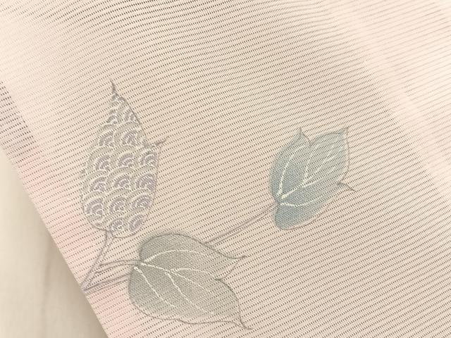 平和屋着物＊夏物　小紋　絽　蔦の葉有職文　洗える着物　BAAX6825hj