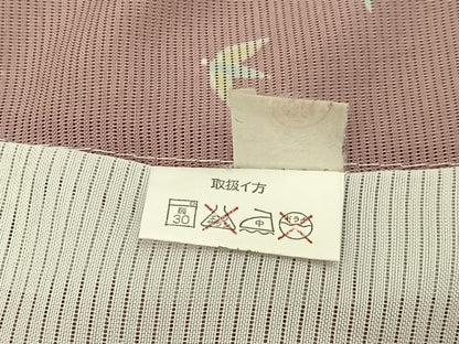 平和屋着物＊夏物　小紋　絽　笹　洗える着物　BAAX6826hj