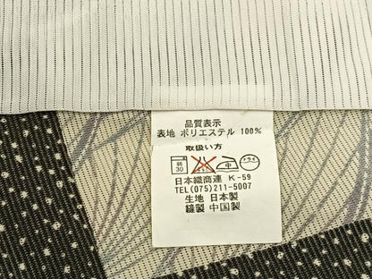 平和屋着物＊夏物　小紋　絽　市松薄文　洗える着物　BAAX6827hj