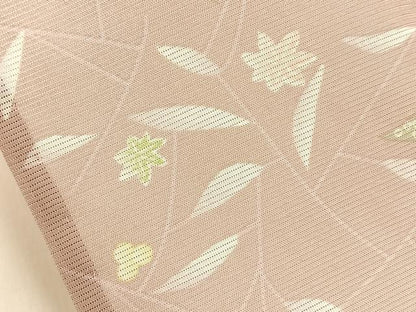 平和屋着物＊夏物　小紋　絽　楓草葉文　洗える着物　BAAX6831hj