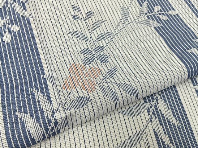 平和屋着物＊夏物　小紋　絽　草花間道　洗える着物　BAAX6832hj