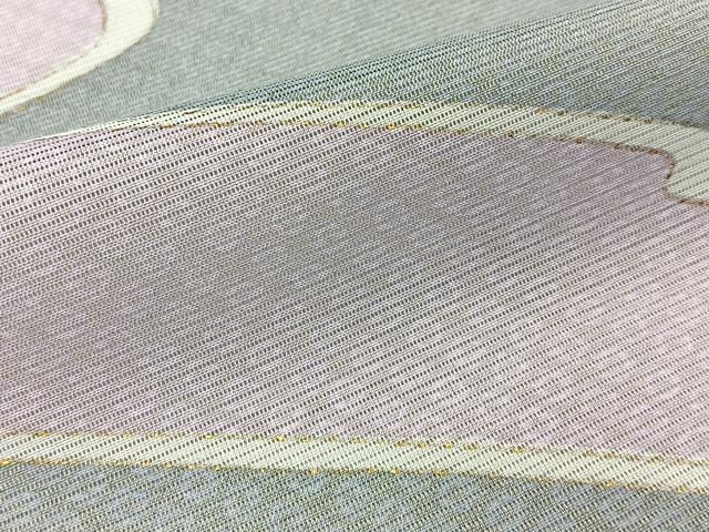 平和屋着物＊夏物　訪問着　絽　鹿の子霞文　金彩　洗える着物　BAAX6834hj