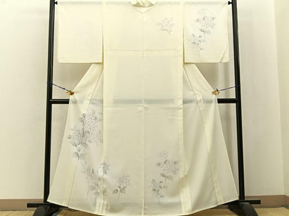 平和屋着物＊夏物　訪問着　絽　紫陽花　暈し染め　洗える着物　BAAX6843hj