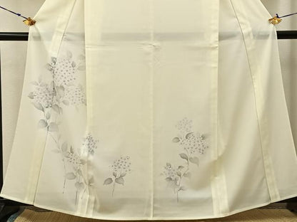 平和屋着物＊夏物　訪問着　絽　紫陽花　暈し染め　洗える着物　BAAX6843hj