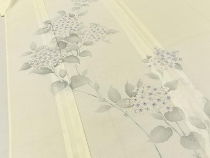平和屋着物＊夏物　訪問着　絽　紫陽花　暈し染め　洗える着物　BAAX6843hj