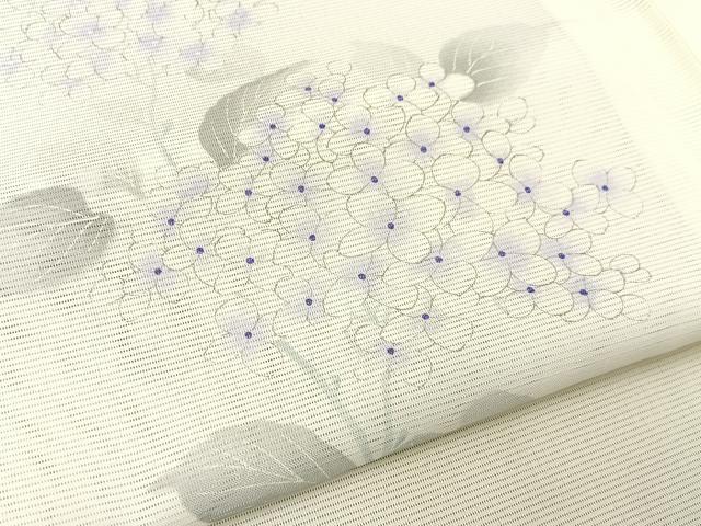 平和屋着物＊夏物　訪問着　絽　紫陽花　暈し染め　洗える着物　BAAX6843hj