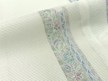 平和屋着物＊夏物　訪問着　絽　更紗花唐草文　洗える着物　BAAX6844hj