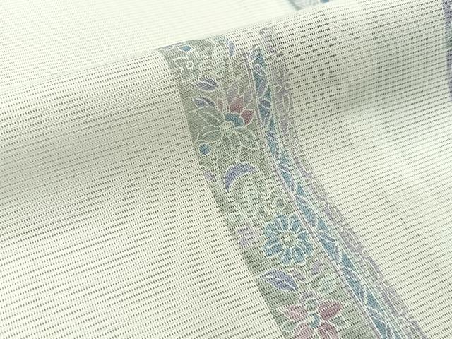 平和屋着物＊夏物　訪問着　絽　更紗花唐草文　洗える着物　BAAX6844hj