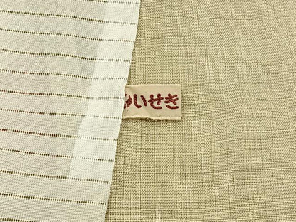 平和屋着物＊夏物　小紋　紗　椿　洗える着物　BAAX6848hj