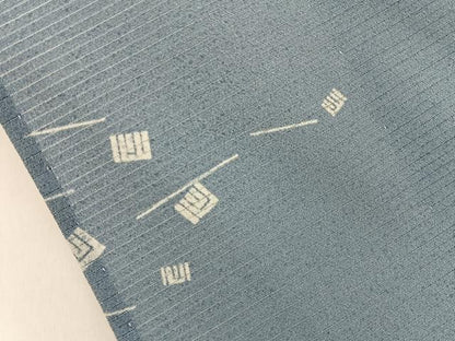 平和屋着物＊夏物　小紋　絽　源氏香　ロング丈　洗える着物　BAAX6850hj