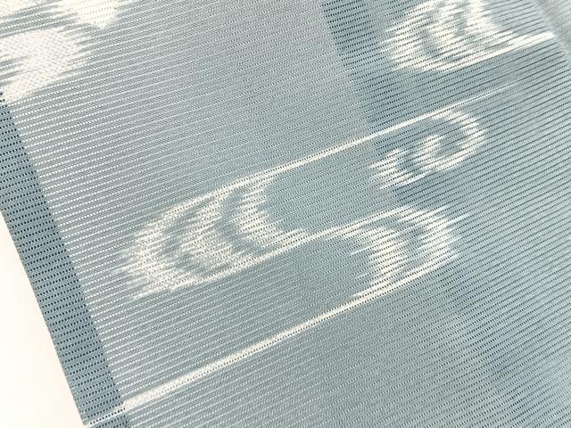 平和屋着物＊夏物　小紋　絽　琉球絣文様　洗える着物　BAAX6852hj