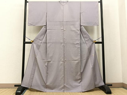 平和屋着物＊夏物　伝統工芸士　義一作　江戸小紋　紗　霞文　東武百貨店扱い　正絹　逸品　未使用　BAAX6855hj