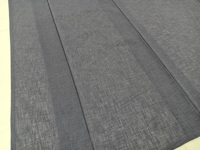 平和屋着物＊夏物　色無地　紗　鳩羽色　洗える着物　BAAX6858hj