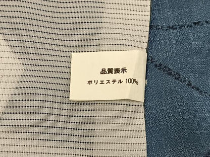 平和屋着物＊夏物　小紋　紗　草花文　洗える着物　BAAX6859hj