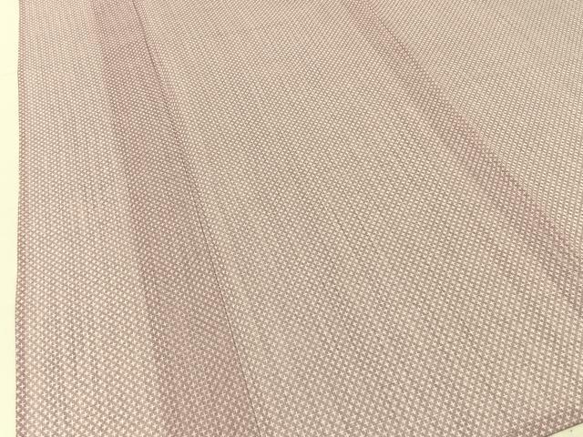 平和屋着物＊夏物　小紋　紗　十字絣文様　洗える着物　BAAX6874hj