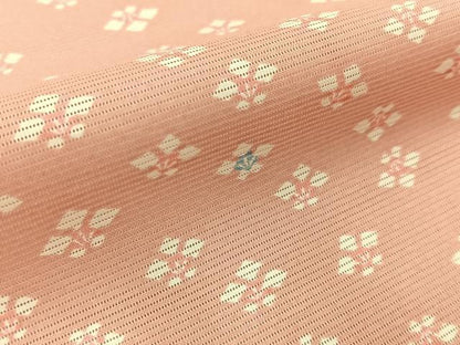 平和屋着物＊夏物　小紋　絽　舞花文　洗える着物　BAAX6875hj