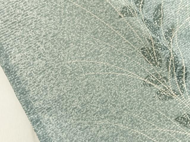 平和屋着物＊夏物　小紋　絽　草葉文　洗える着物　BAAX6881hj