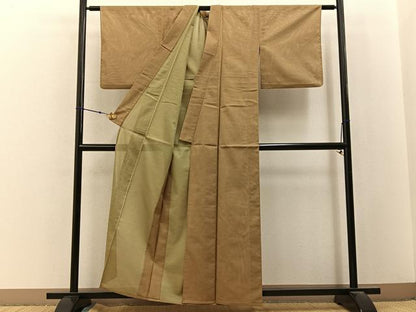 平和屋着物＊夏物　江戸小紋　絽　鮫小紋柄　洗える着物　BAAX6889hj