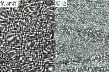 平和屋着物＊夏物　江戸小紋　絽　鮫小紋柄　両面染め　洗える着物　未使用　BAAX6894hj