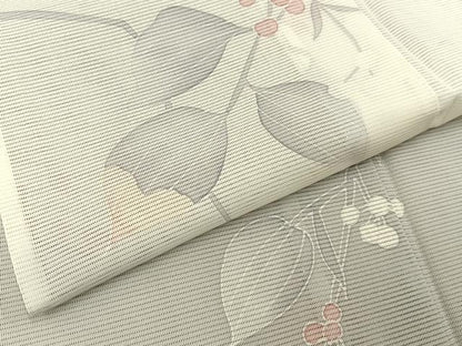 平和屋着物＊夏物　訪問着　絽　枝葉文　暈し染め　洗える着物　BAAX6905hj