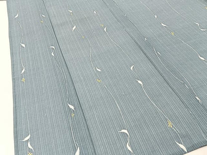 平和屋着物＊夏物　小紋　紗　南天文　ロング丈　洗える着物　BAAX6906hj