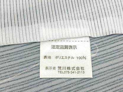 平和屋着物＊夏物　小紋　紗　南天文　ロング丈　洗える着物　BAAX6906hj