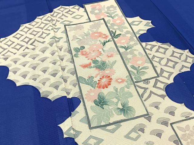 平和屋着物＊夏物　訪問着　絽　短冊有職花文　正絹　逸品　未使用　BAAX6909hj