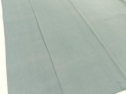 平和屋着物＊夏物　伝統工芸士　廣瀬雄望　江戸小紋　絽　万筋　水浅葱色×白磁色　正絹　逸品　BAAX6914hj