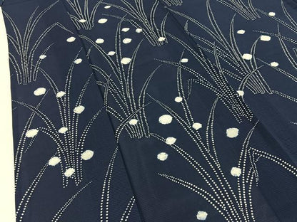 平和屋着物＊夏物　訪問着　絽　絞り　草葉文　正絹　逸品　BAAX6915hj