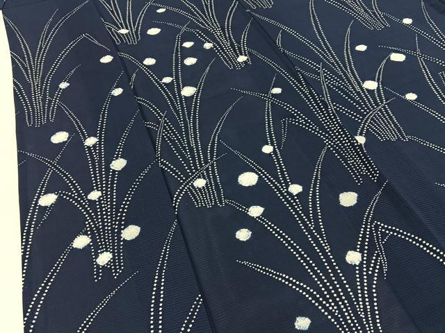 平和屋着物＊夏物　訪問着　絽　絞り　草葉文　正絹　逸品　BAAX6915hj