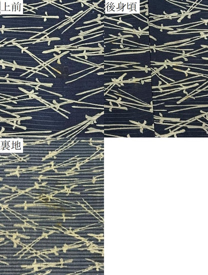 平和屋着物＊夏物　小紋　絽　こぼれ松葉　正絹　逸品　未使用　BAAX6916hj
