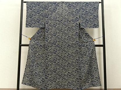 平和屋着物＊夏物　小紋　絽　こぼれ松葉　正絹　逸品　未使用　BAAX6916hj