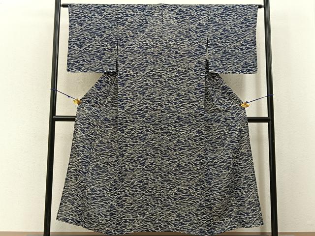 平和屋着物＊夏物　小紋　絽　こぼれ松葉　正絹　逸品　未使用　BAAX6916hj
