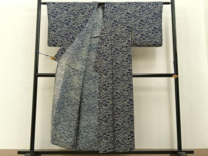 平和屋着物＊夏物　小紋　絽　こぼれ松葉　正絹　逸品　未使用　BAAX6916hj