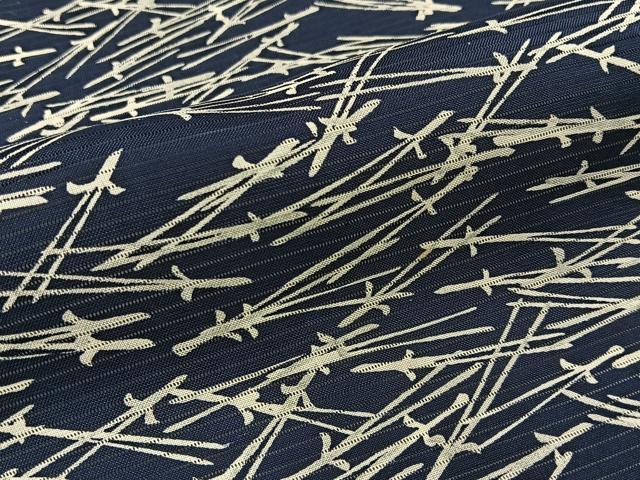 平和屋着物＊夏物　小紋　絽　こぼれ松葉　正絹　逸品　未使用　BAAX6916hj