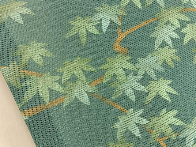 平和屋着物＊夏物　訪問着　絽　地紙流水花文　金彩　正絹　逸品　BAAX6919hj