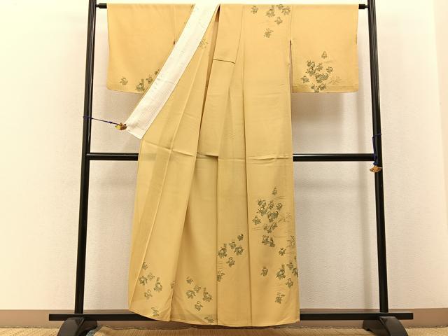 平和屋着物＊夏物　訪問着　絽　手描き　人物文　正絹　逸品　BAAX6930hj