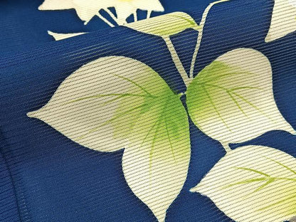 平和屋着物＊夏物　訪問着　絽　桔梗　ロング丈　正絹　逸品　未使用　BAAX6932hj