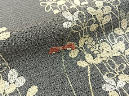 平和屋着物＊夏物　訪問着　絽　刺繍　蜻蛉に萩　銀彩　正絹　逸品　BAAX6933hj