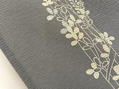 平和屋着物＊夏物　訪問着　絽　刺繍　蜻蛉に萩　銀彩　正絹　逸品　BAAX6933hj