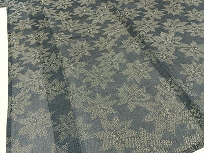 平和屋着物＊夏物　紗紬　花尽し　正絹　逸品　BAAX6938hj