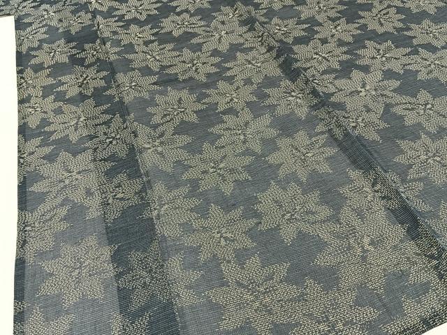 平和屋着物＊夏物　紗紬　花尽し　正絹　逸品　BAAX6938hj